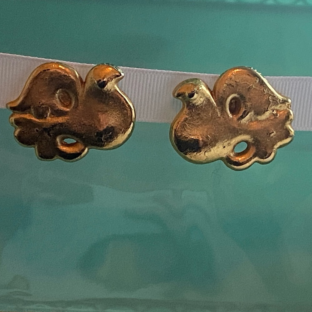 Gold Clip on Earrings